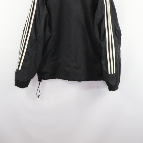 Vintage Adidas Spell Out Striped Windbreaker Coat - Picture 8 of 8